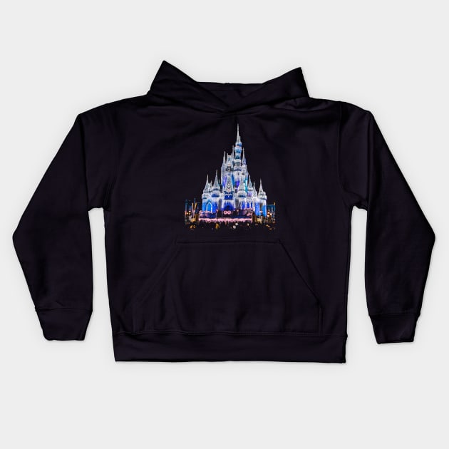 Christmas Castle Kids Hoodie by swgpodcast